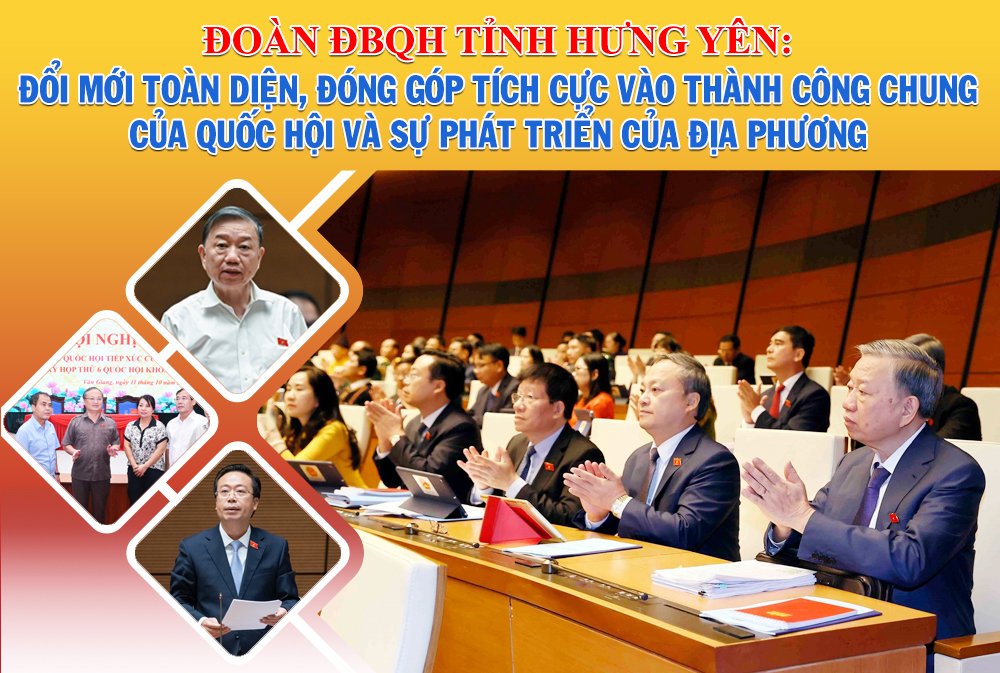 ĐOÀN ĐBQH TỈNH HƯNG YÊN: ĐỔI MỚI TOÀN DIỆN, ĐÓNG GÓP TÍCH CỰC VÀO THÀNH CÔNG CHUNG CỦA QUỐC HỘI VÀ SỰ PHÁT TRIỂN CỦA ĐỊA PHƯƠNG