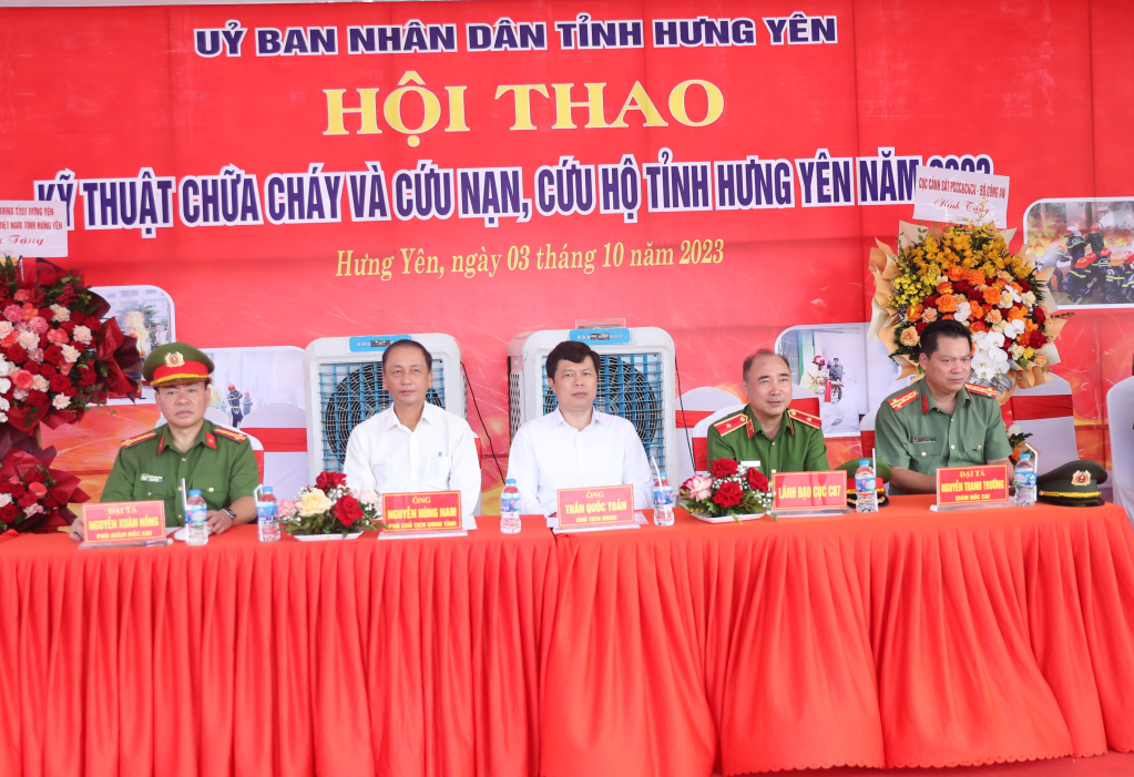 Hội thao kỹ thuật chữa cháy và cứu nạn, cứu hộ trên địa bàn tỉnh Hưng Yên năm 2023