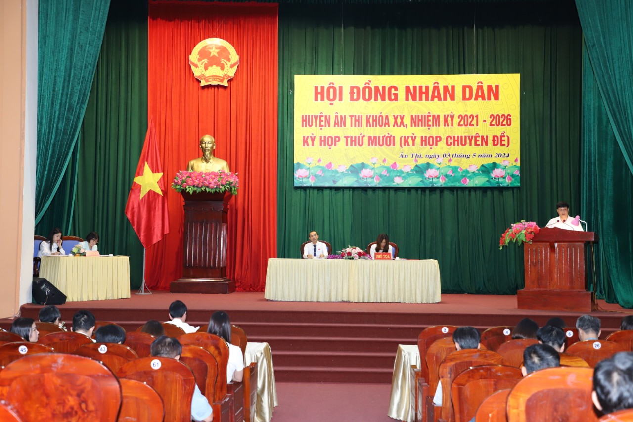 Kỳ họp thứ 10 HĐND huyện Ân Thi thông qua chủ trương sáp nhập đơn vị hành chính trên địa bàn huyện giai đoạn 2023-2025