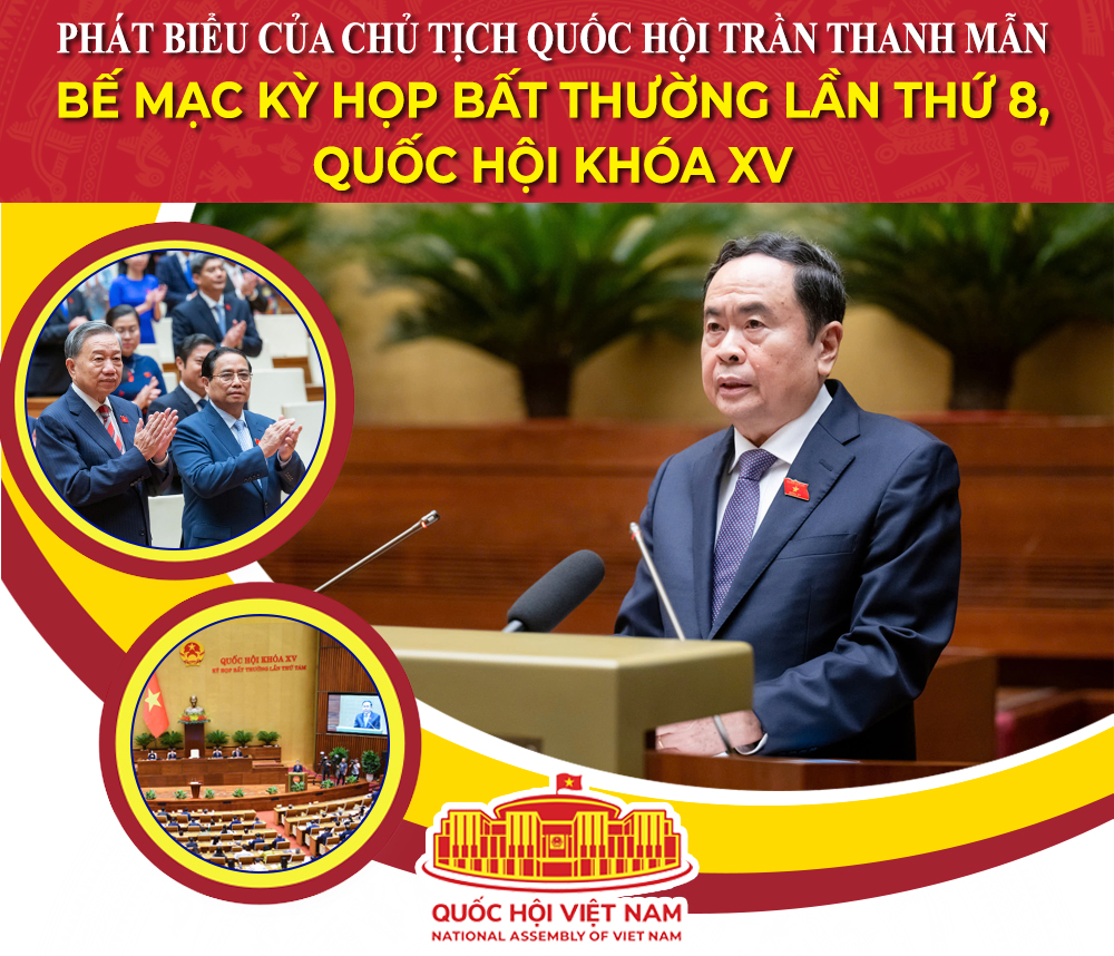 Phát biểu của Chủ tịch Quốc hội Trần Thanh Mẫn bế mạc Kỳ họp bất thường lần thứ 8, Quốc hội khóa XV