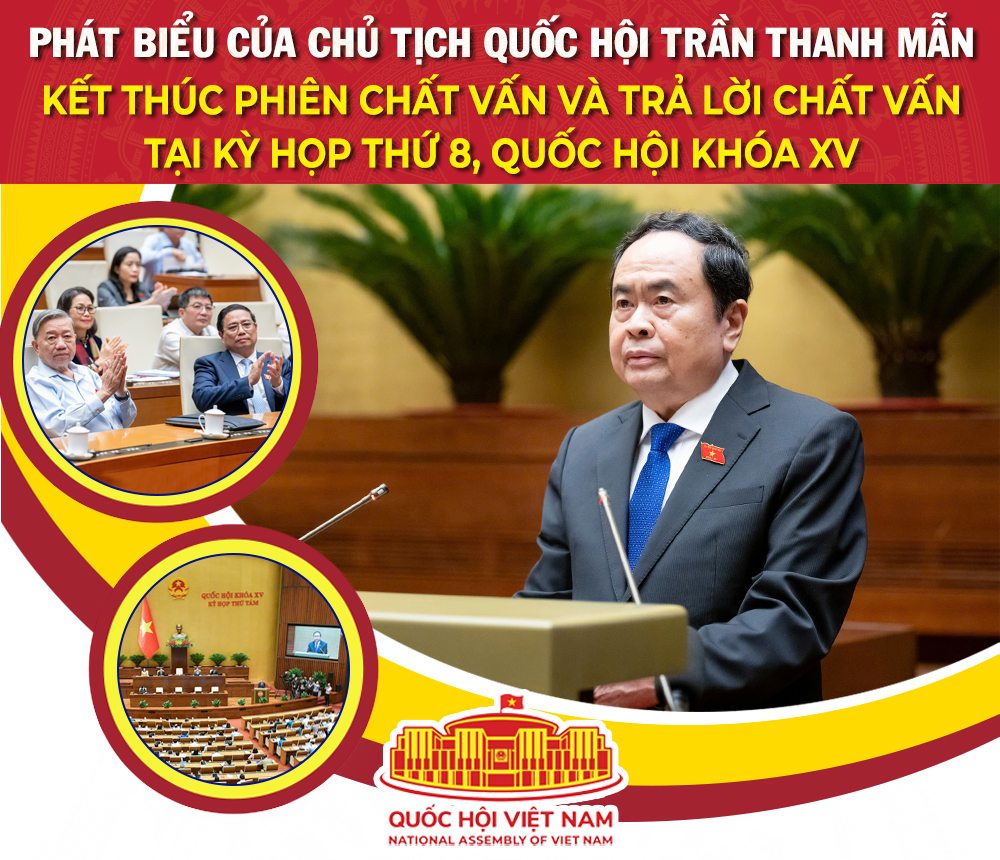 Phát biểu của Chủ tịch Quốc hội Trần Thanh Mẫn kết thúc phiên chất vấn và trả lời chất vấn tại Kỳ họp thứ 8, Quốc hội khóa XV